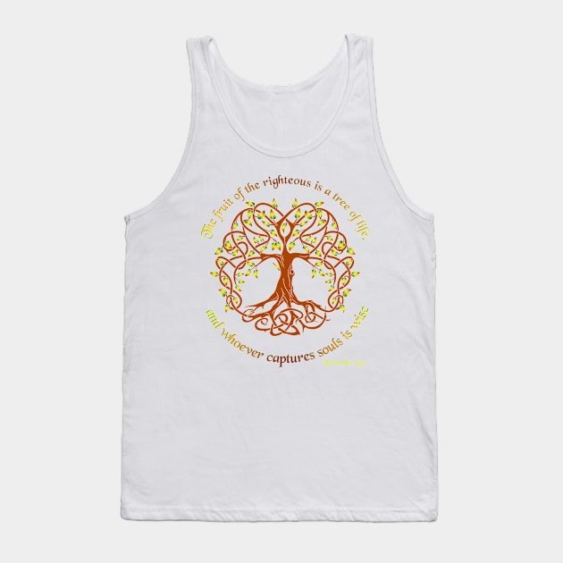 Tree of Life Proverbs 11:30 Tank Top by AlondraHanley